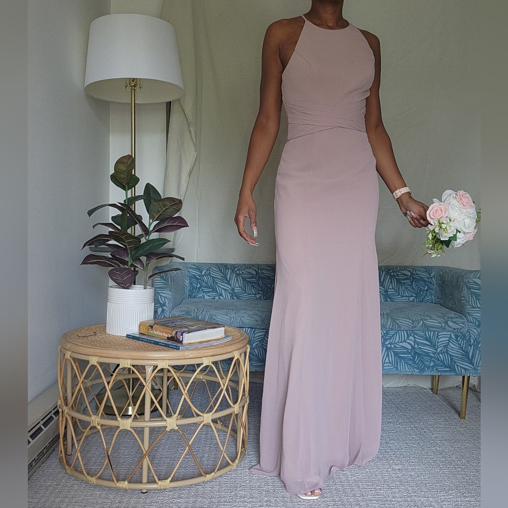 Wtoo Bridesmaid Dress Style 28305 Blush Pink - Picture 7 of 13